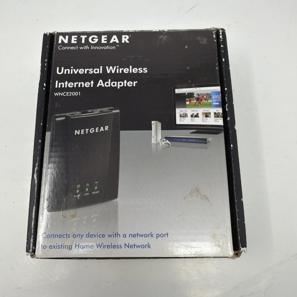 NETGEAR Universal WiFi Internet Adapter WNCE2001-100NAS OEM Box Smart TV Blu-ray